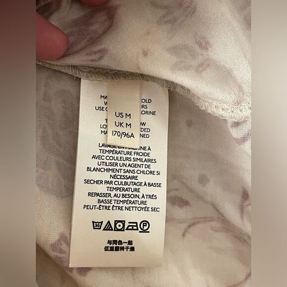 Free People Make It Easy Whats Your Shade Fitted Floral Print Tie Top Sz M - Picture 4 of 8